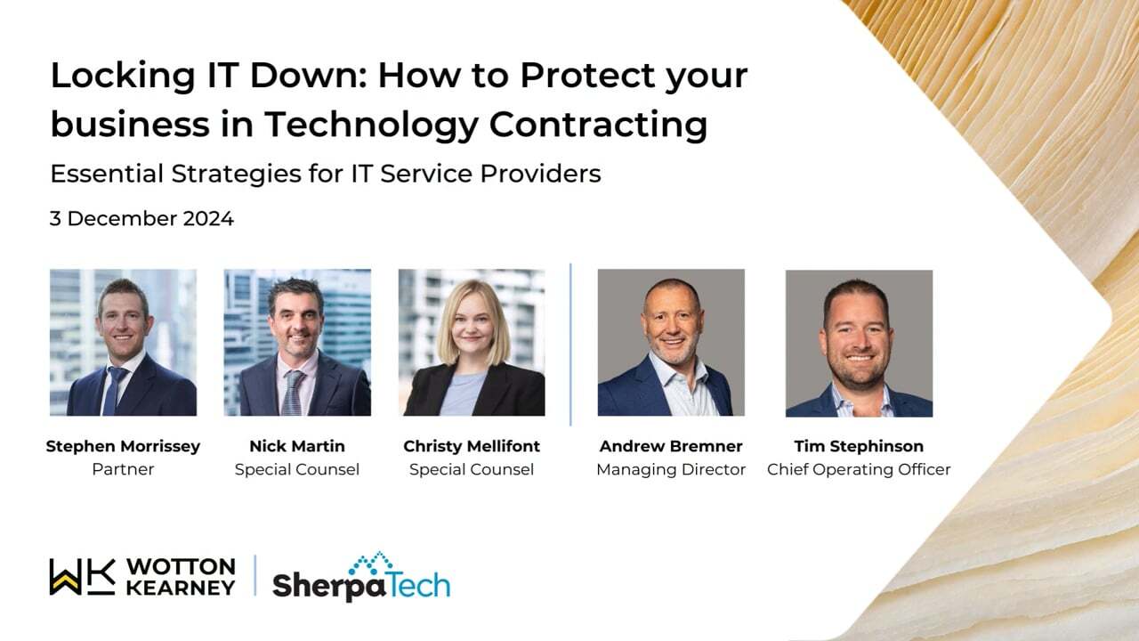 Locking It Down: Technology Contracting webinar